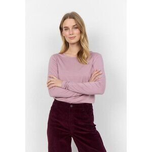 NWT SOYA CONCEPT Marica 217 Woodrose Blush Pink Longsleeve Shirt